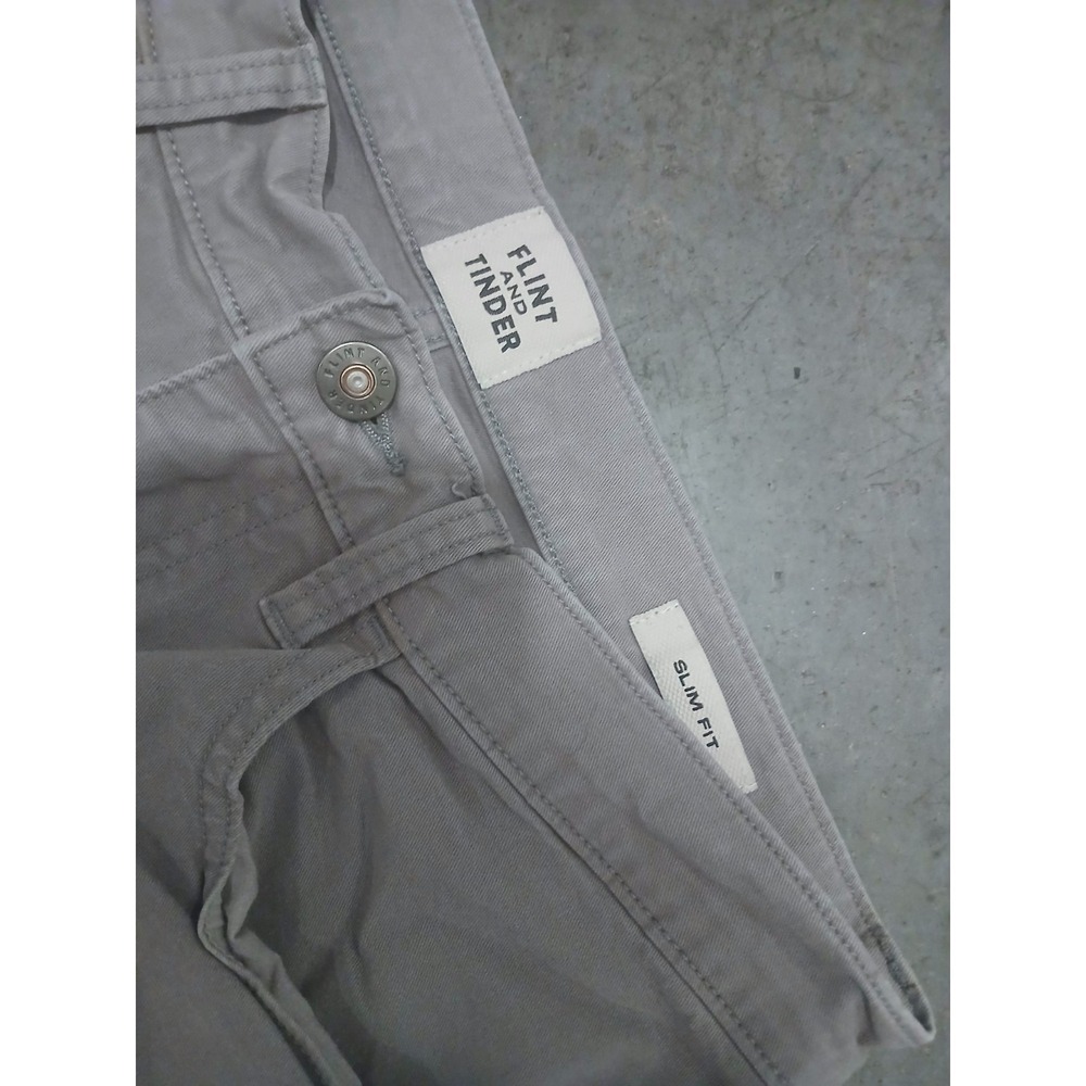 Huckberry Flint and Tinder Pants Mens 30X30 Grey Slim 5 Pocket Twill (Tag 31x32) - Picture 2 of 7